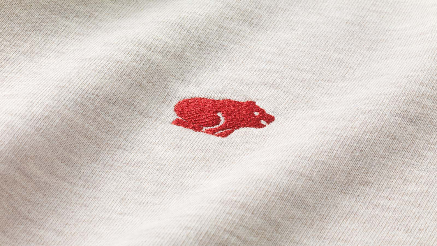 Karhu Classic Chest Logo Sweatshirt - Oatmeal Melange / Granata KA00161-OM32