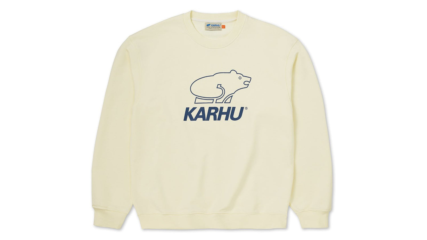 Karhu Basic Logo Sweatshirt - Marshmallow / Blue Print KA00214-MMBP