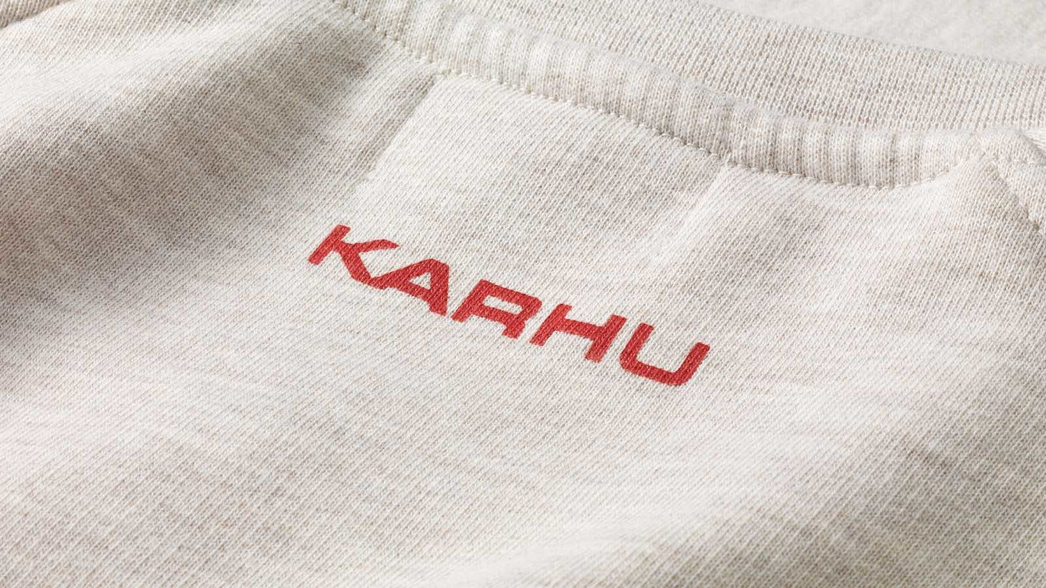 Karhu Classic Chest Logo Sweatshirt - Oatmeal Melange / Granata KA00161-OM32