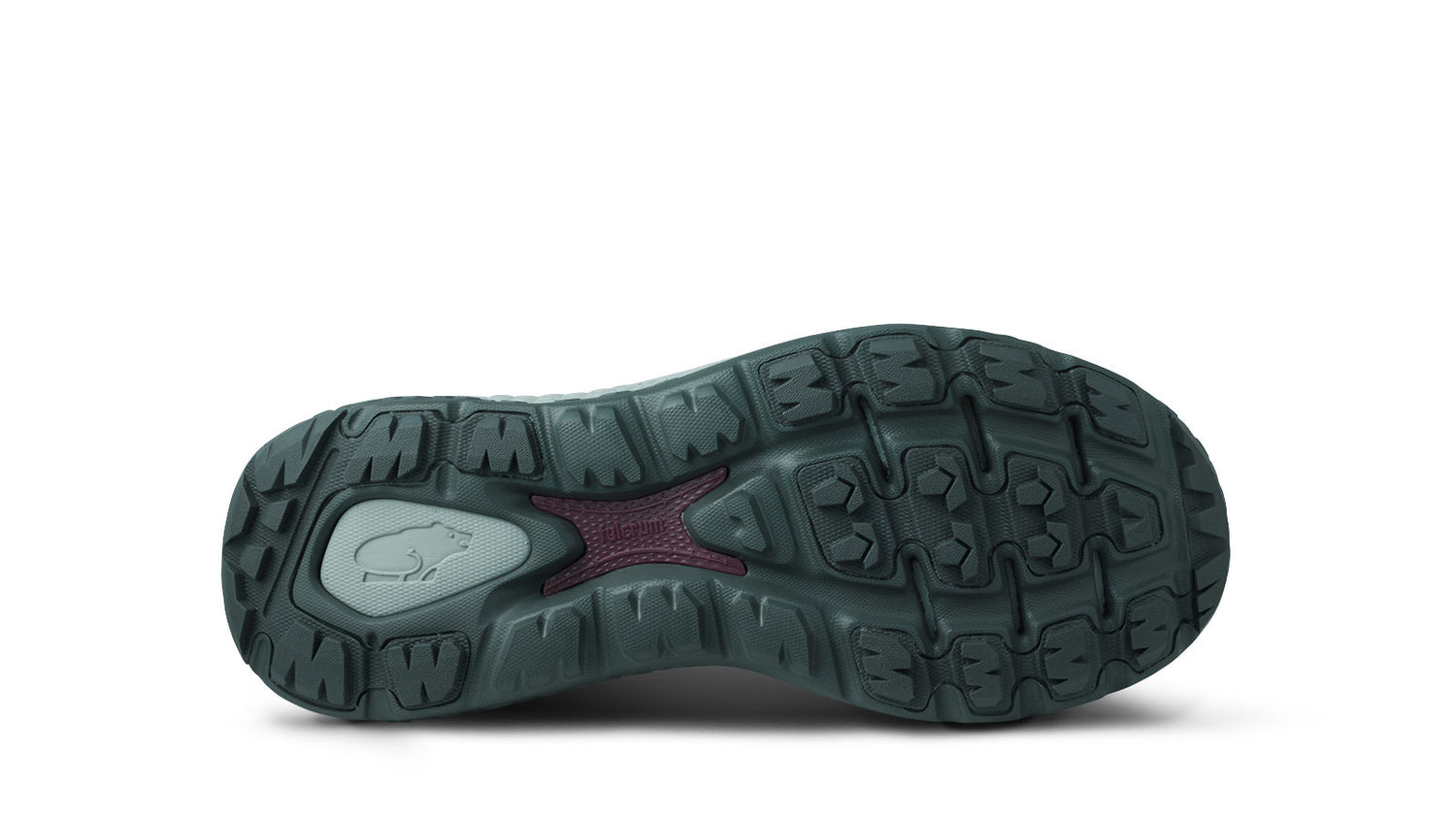KARHU Ikoni Trail running shoe outsole with 5mm M- and T-lugs