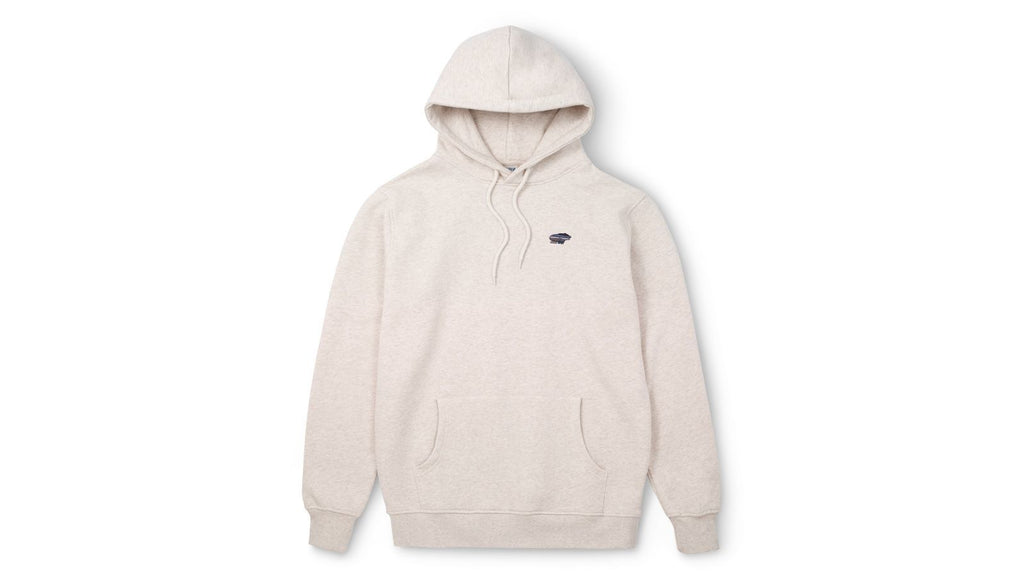 Team College Hoodie Oatmeal Melange/Jet Black front