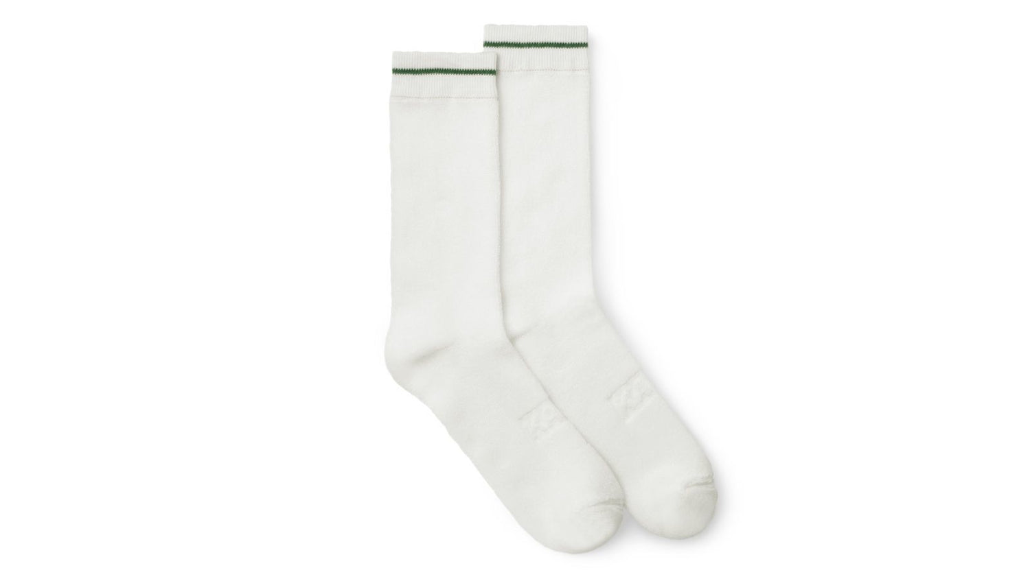 logo sock - bright white / thyme