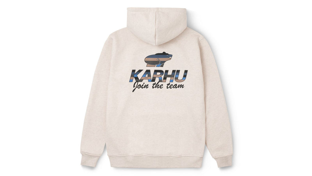 Team College Hoodie Oatmeal Melange/Jet Black back